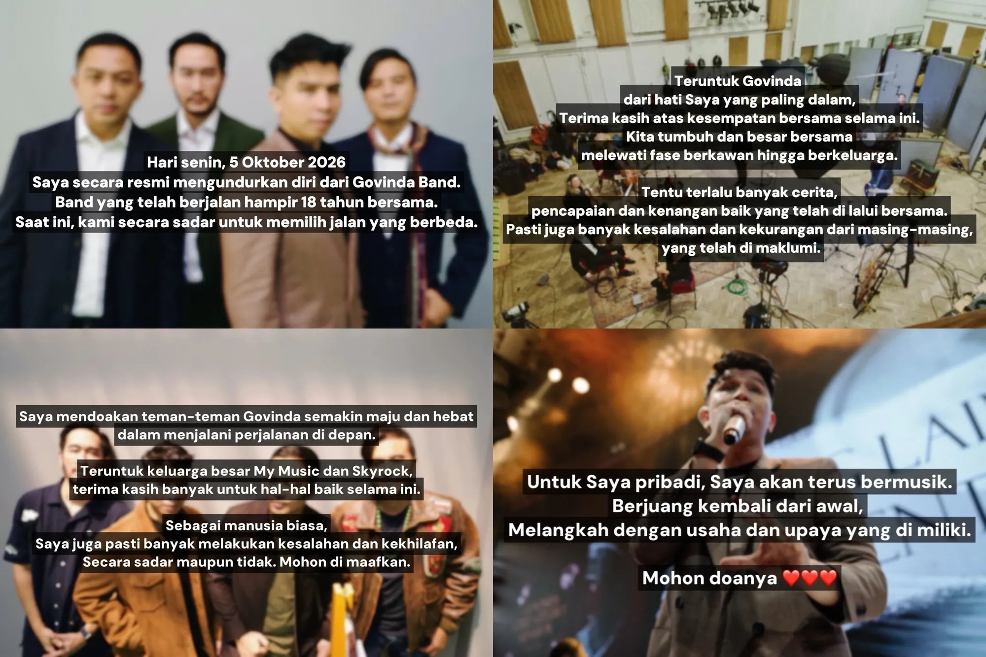 Ifan Resmi Keluar dari Govinda Usai Hampir 18 Tahun Bersama